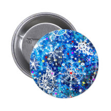 White Christmas Buttons