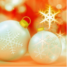 White Christmas Ornaments Cut Outs