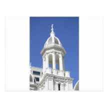 White Church tower, Downtown San Jose California Postcard