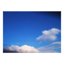 White Clouds & Blue Sky Invitation