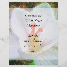 White Crocus Fantasy Custom Flyer
