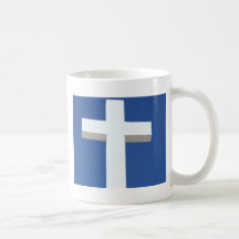 White Cross Coffee Mug