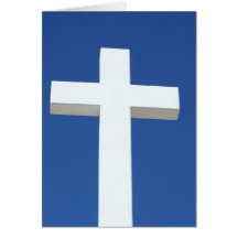 White Cross Greeting Cards