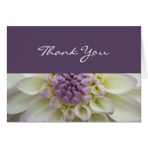 White Dahlia • Thank You Card
