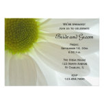 White Daisy Petals Engagement Party Invitation