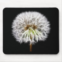 White Dandelion Flower Plant Mouse Pads