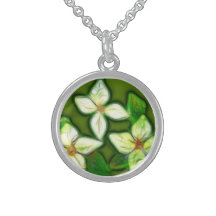 White Dogwood Pendant