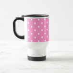 White Dots, Pink Polka Dots Pattern. Mug
