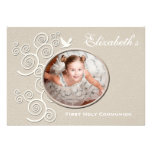 White Dove Religious Photo Invitation Version 2