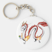 White Dragon -Keychain- キーホルダー