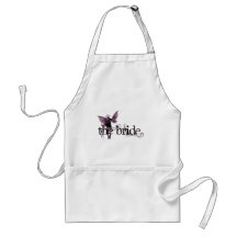 White Dress Fairy Pink Negative - The Bride Aprons