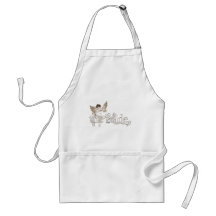 White Dress Fairy Sepia - The Bride Aprons