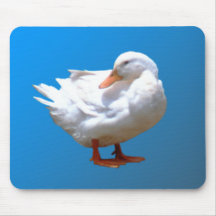 White Duck Mouse Mat