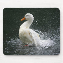 White Duck Mouse Mats