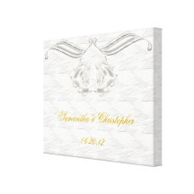 White Elegance #1 Canvas Print