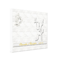 White Elegance #1 Stretched Canvas Prints