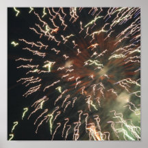 White Firework poster