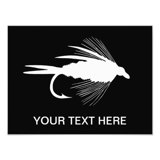 White Fly Fishing lure Photo Art