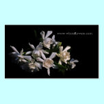 White Gardenias Floral Business Card business cards