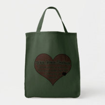 White German Shepherd Paw Prints Dog Humour Bag