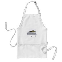 White Grand Piano: 3D Model: Aprons