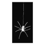 White Hanging Spider Customized Photo Card