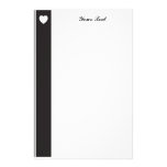 White Heart Custom Stationery