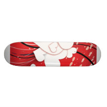 White Hearts Red Whimsy 2 Skate Deck
