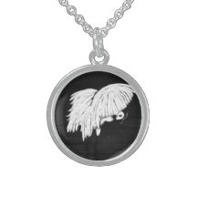 WHITE HERON - STERLING SILVER NECKLACE