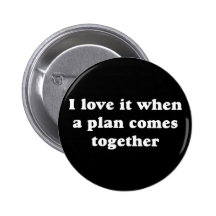 White I Love It Button