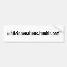 White Innovations Bumper Sticker