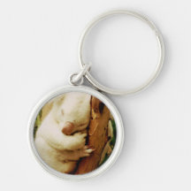 White Koala Bear Keychain