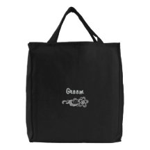 White Lace Wedding - Groom Tote Bag