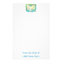 White Light Angel Stationery