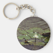White Lotus Keychain