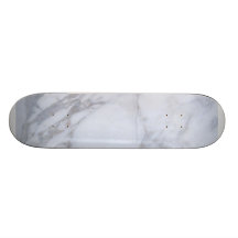 White Marble Skate Deck