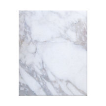 White Marble Stretched Canvas Print