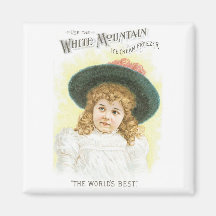 White Mountain Ice Cream Freezer Refrigerator Magnet