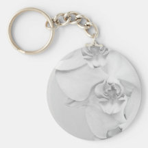 White Orchid Keychains
