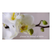 White Orchid • Place Card Business Card