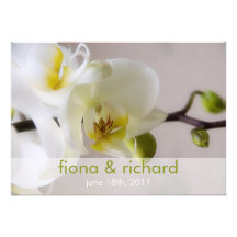 White Orchid • Wedding Invitation