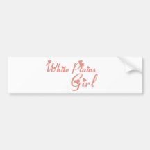 White Plains Girl tee shirts Bumper Sticker