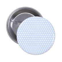 White Polka Dots on Baby Blue Buttons