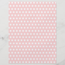 White Polka Dots on Pale Pink Custom Flyer