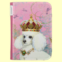 White Poodle King or Princess Painting caseable cases