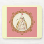 White Poodle Marie Antoinette Mouse Mats