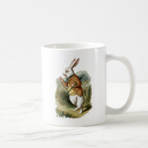 White Rabbit from Alice in Wonderland Coffee Mug