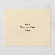 White Rabbit, on beige polka dot patten. Custom Flyer