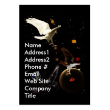 White Raven Fantasy Outer Space Business Card