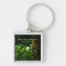 White Rhododendron - Great Smoky Mountains Keychains